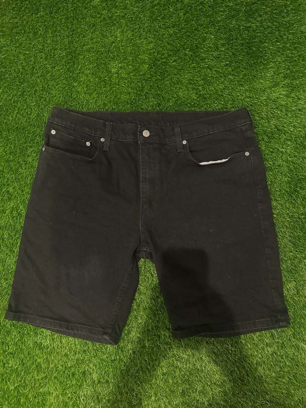 Levi's 405 Standard Fit Black Denim Shorts